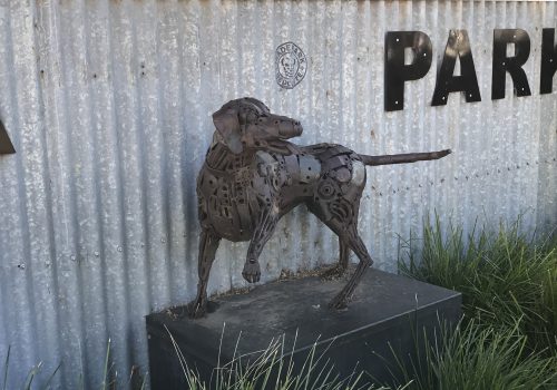 dog statue